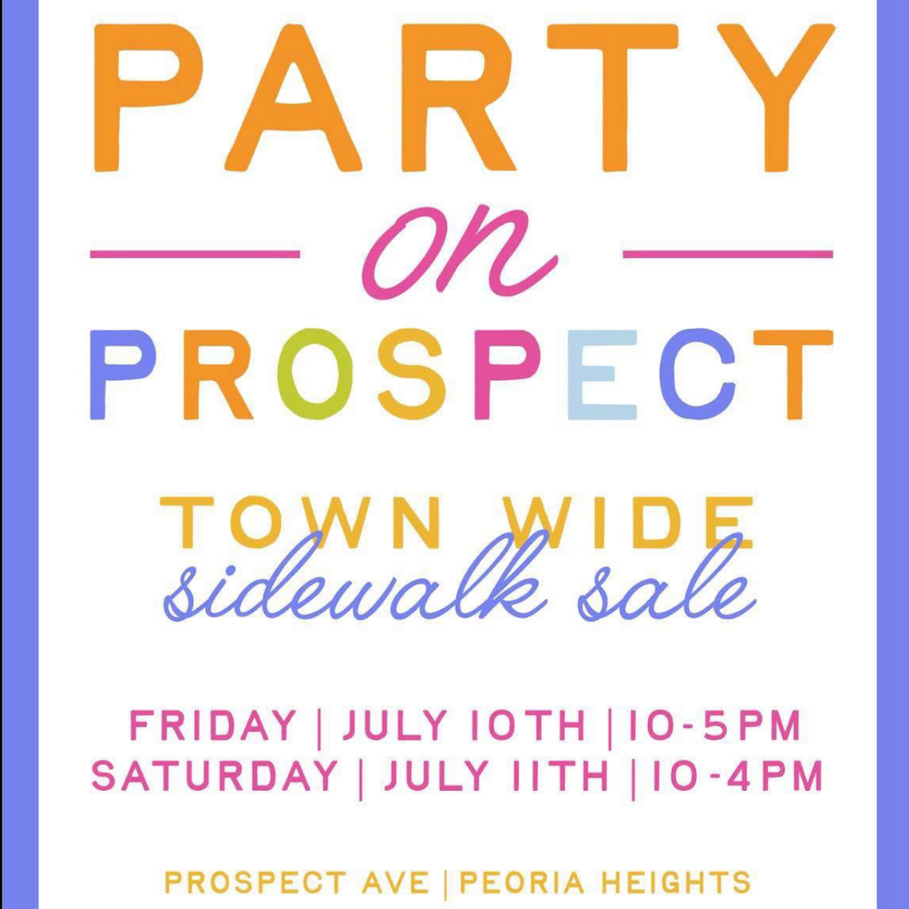Party on Prospect: Town Wide Sidewalk Sale header image