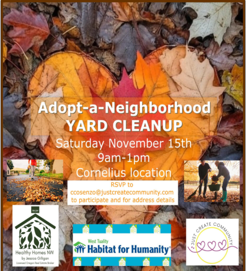 Adopt-a-Neighborhood Yard Cleanup header image