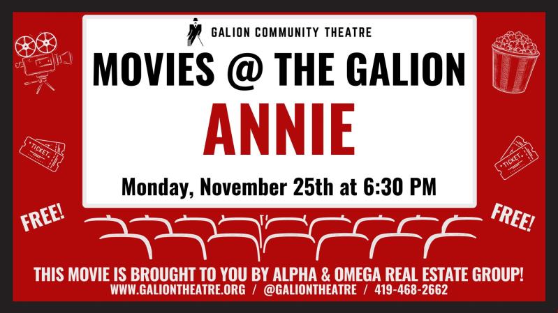 Movies @ The Galion: ANNIE header image