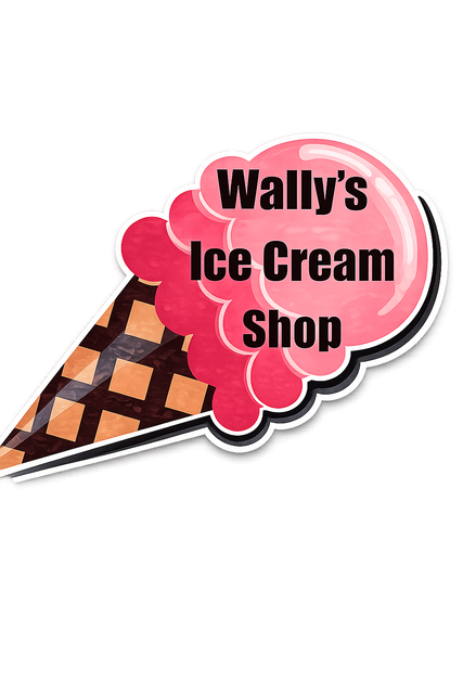 Wally's Ice Cream Shop logo