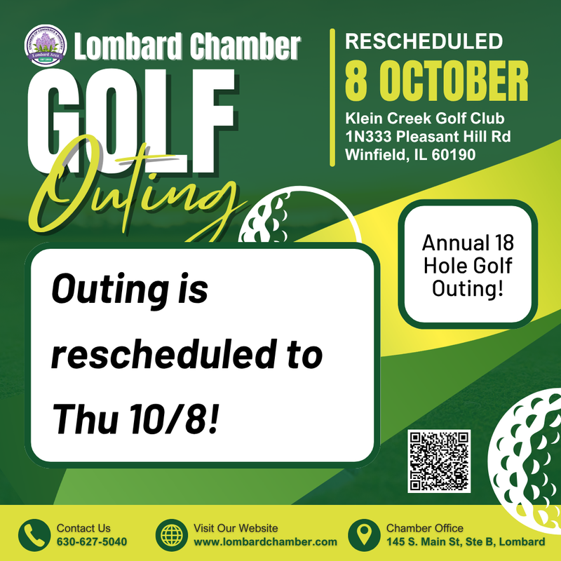 2026 Chamber Golf Outing - RESCHEDULED TO 10/8 header image