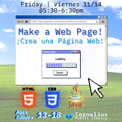 STEM: Make a Web Page! header image