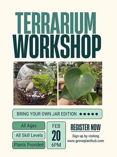 Terrarium Workshop - Bring Your Own Jar! header image