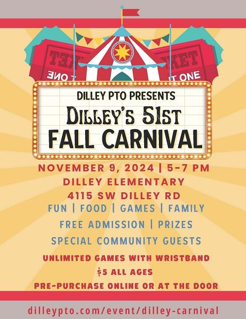 Dilley's 51st Fall Carnival header image