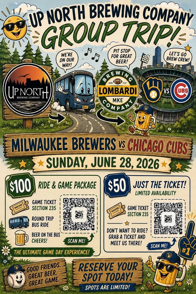 Brewers Cubs Bus Trip header image