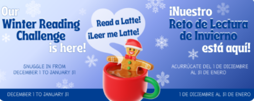 Winter Reading Challenge: Read a Latte | Leer me Latte header image