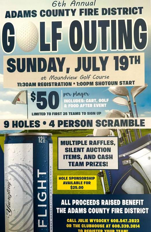 Adams County Fire District Golf Outing header image