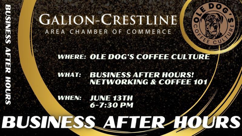Business After Hours - Ole Dog's Coffee Culture header image
