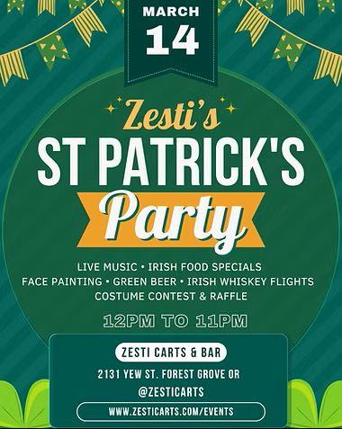 St Patrick's Day Party header image