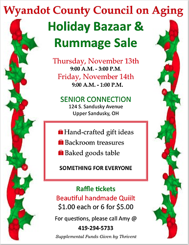 Holiday Bazaar & Rummage Sale header image