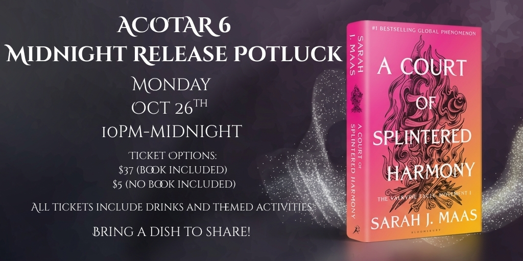 ACOTAR 6 Midnight Release Potluck header image