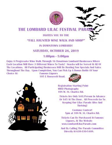 2019 Haunted Wine Walk & Shop header image