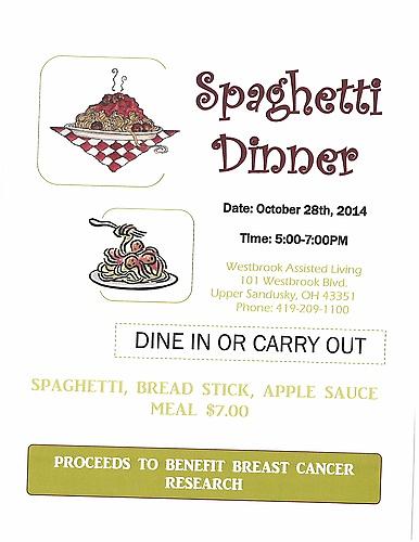 Spaghetti Dinner header image