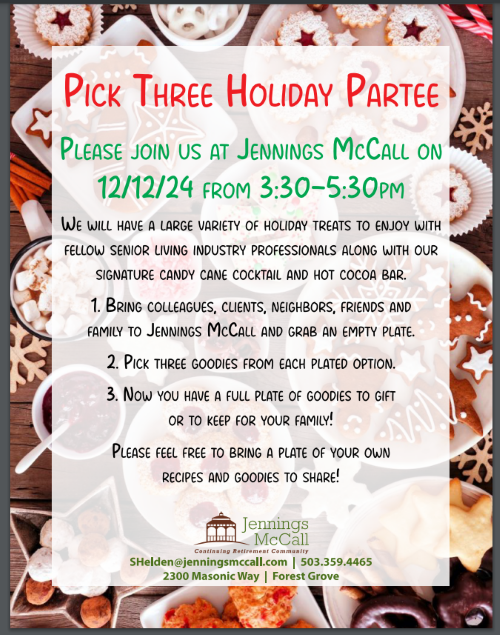 Pick Three Holiday Partee header image