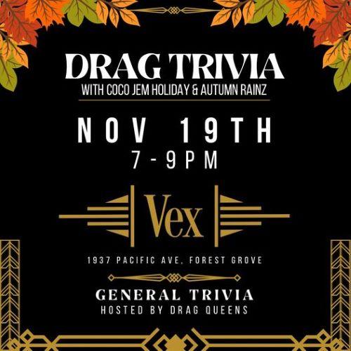 Drag Trivia Night w/ Coco Jem Holiday & Autumn Rainz header image