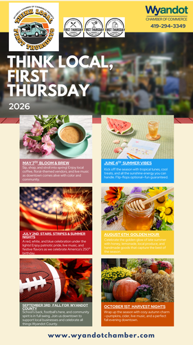 Think Local, First Thursday header image