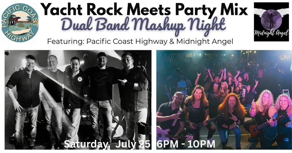 Yacht Rock Meets Party Mix- Dual Band Mashup Night header image
