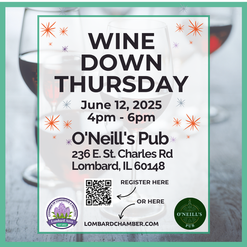 2025 Wine Down Thursday at O'Neils - June header image