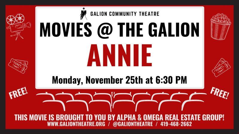 Movies @ The Galion: ANNIE header image