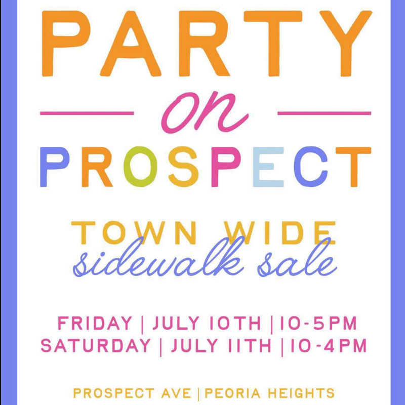 Party on Prospect: Town Wide Sidewalk Sale header image