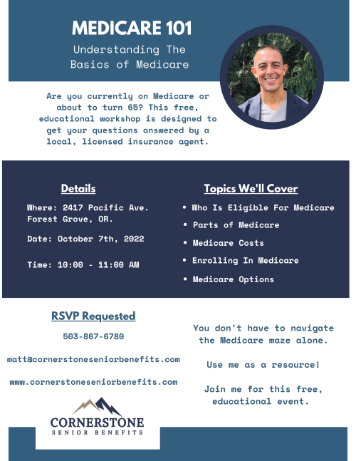 Medicare 101 Educational Event header image