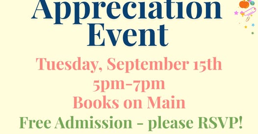 Educator Appreciation Event header image