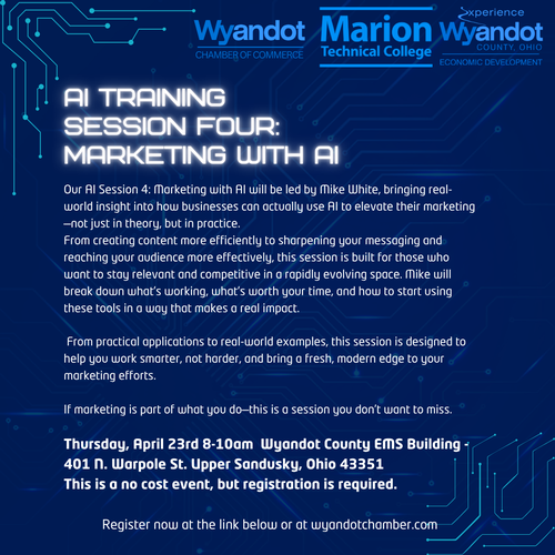 AI TRAINING: Session 4 Marketing with AI header image