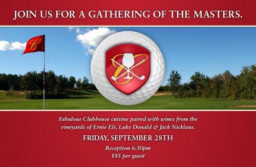 Master's Wine Dinner header image