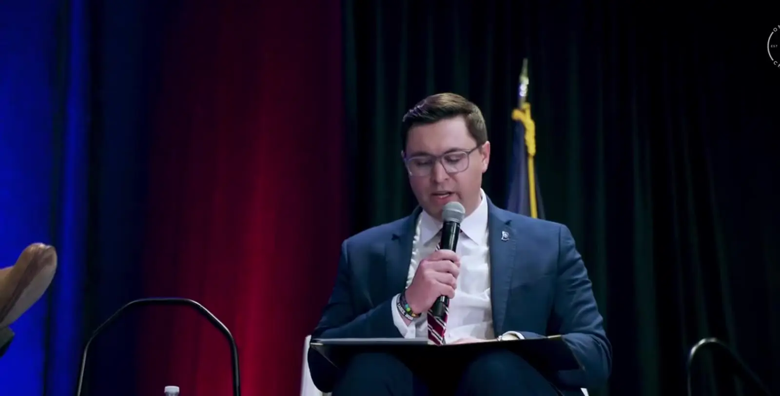 A OneZone Chamber speaker at a Hamilton County event