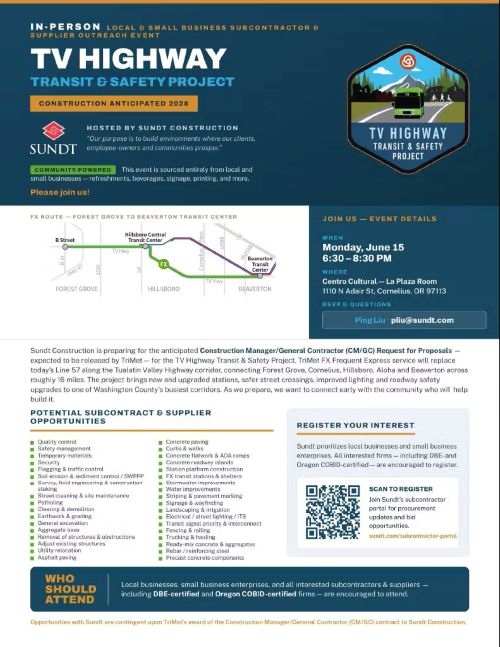 In-Person Outreach Event for Small Businesses and Local Sup header image