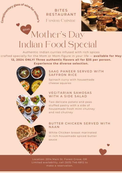 Mother's Day Indian Food Special header image