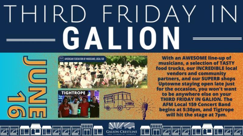 Third Fridays in Galion header image