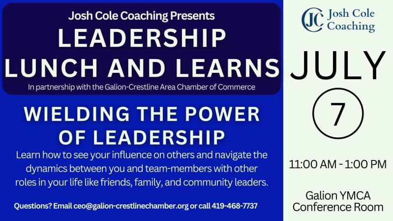 Leadership Lunch & Learns with Josh Cole Coaching header image