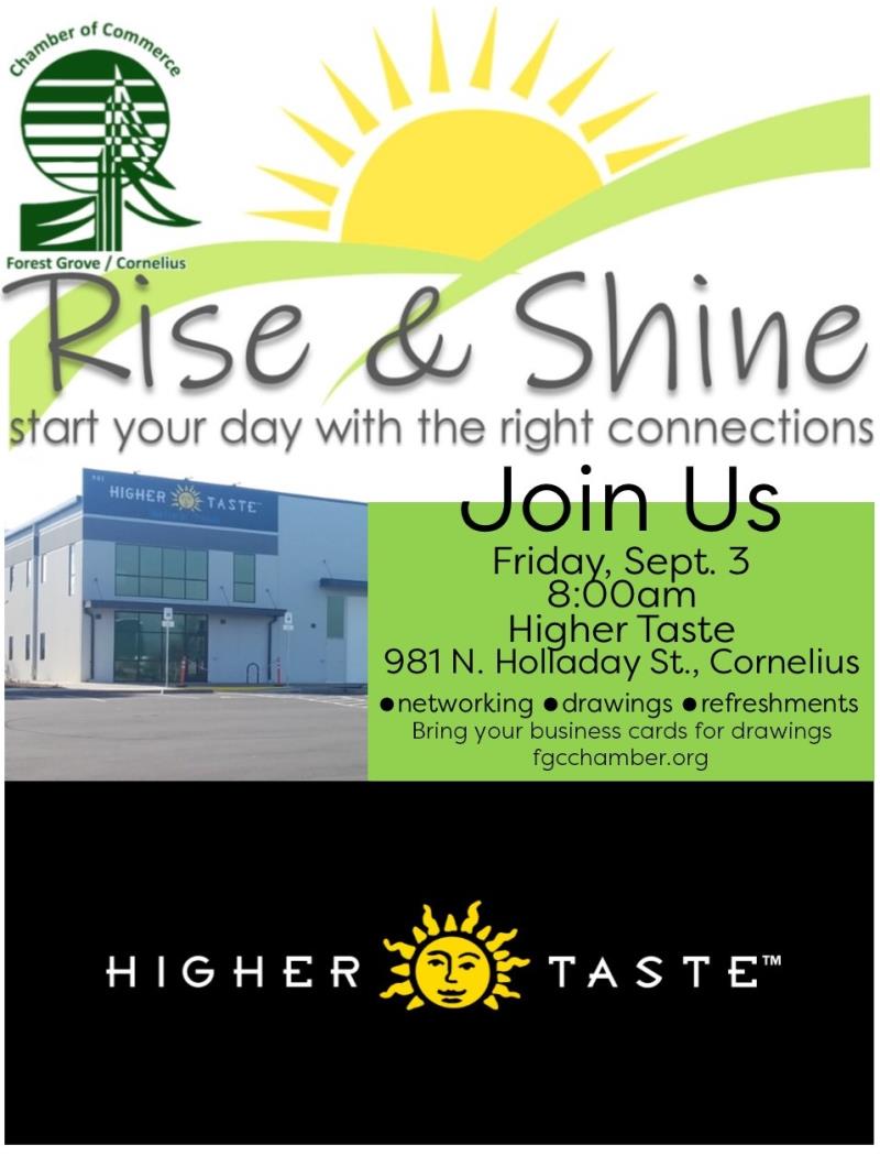 September Rise & Shine: Higher Taste header image