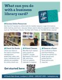 Library Cards for Business Owners at Helen Plum Library