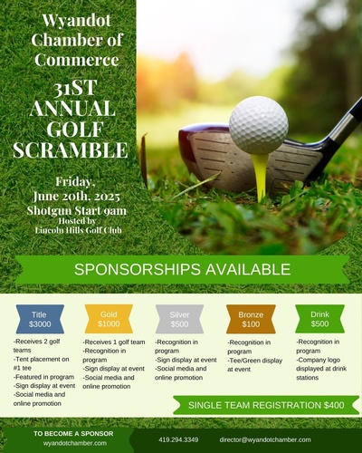 2025 Golf Sponsorship header image