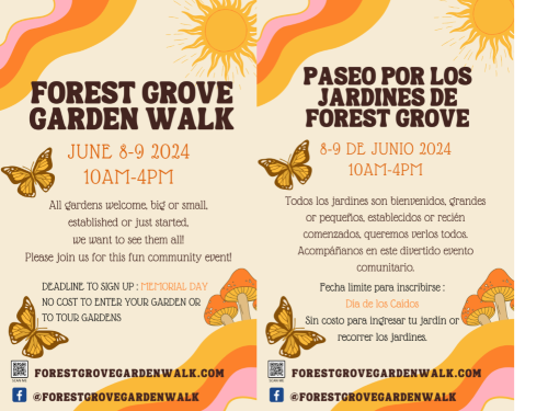 Forest Grove Garden Walk! header image