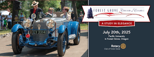 51st Forest Grove Concours d’Elegance header image
