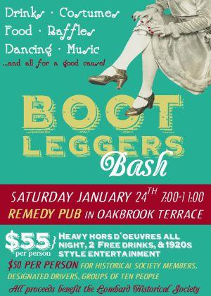 Lombard Historical Society's Bootleggers Bash header image