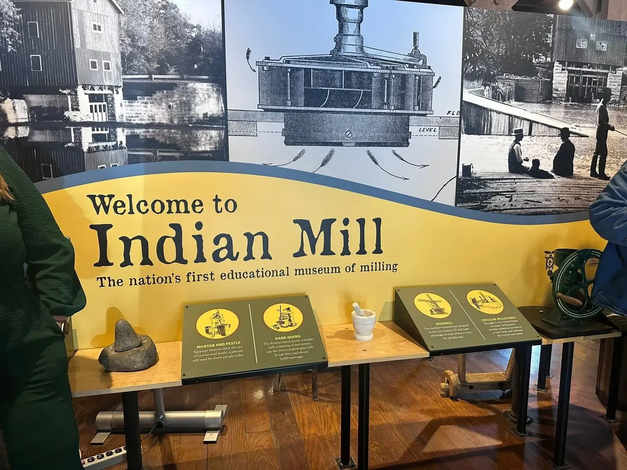 Indian Mill museum display visited during Leadership Wyandot