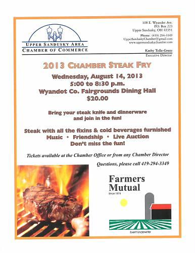 Annual Chamber Steak Fry header image