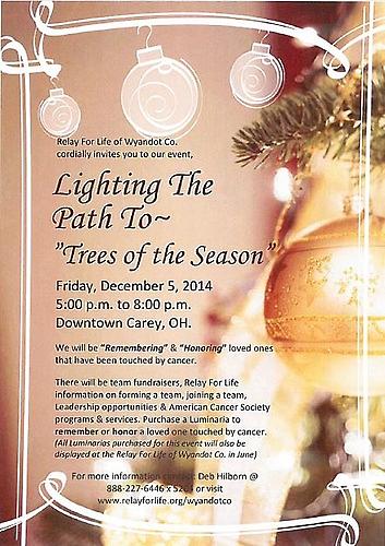 Lighting The Path To - "Trees of the Season" header image