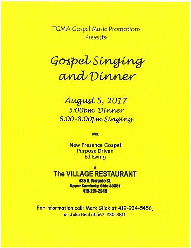 Gospel Singing and Dinner header image
