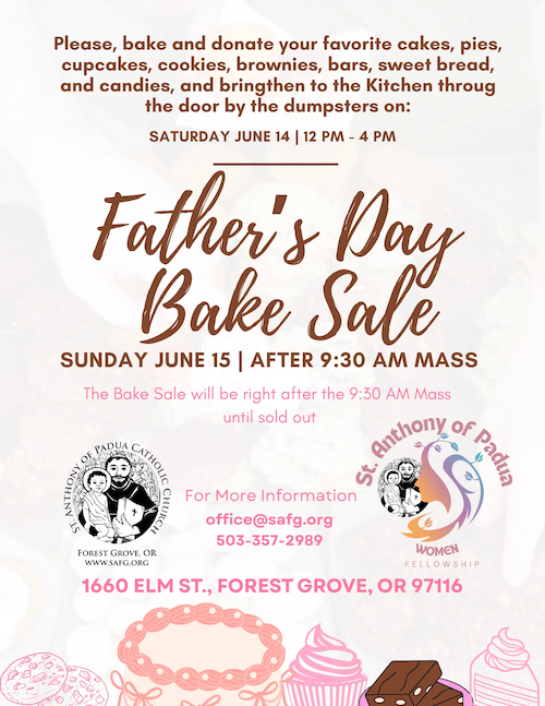 A Father's Day Bake Sale header image