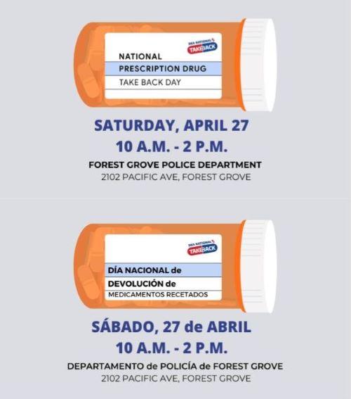 Spring Drug Takeback Day header image