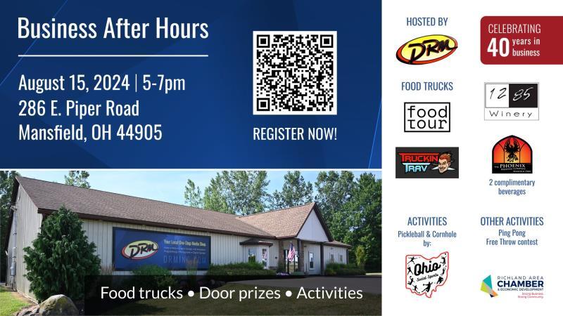 DRM Productions Business After Hours (Richland Chamber) header image