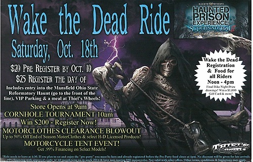 Thiels Wheels: Wake the Dead Ride header image