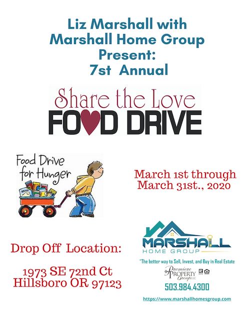 Share the Love Food Drive header image