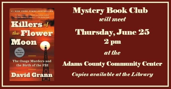 Mystery Book Club header image