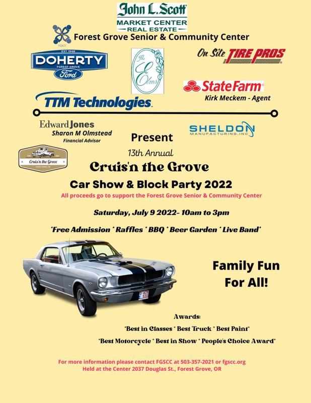 Cruis'n the Grove Car Show and Block Party header image